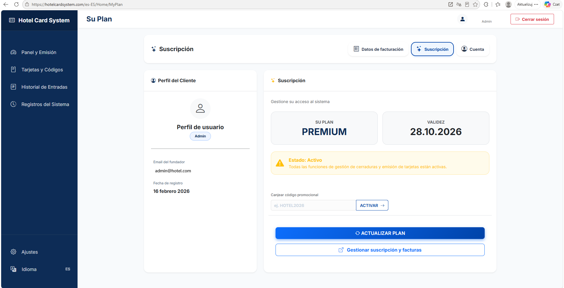 Suscripción - Haga clic para ampliar